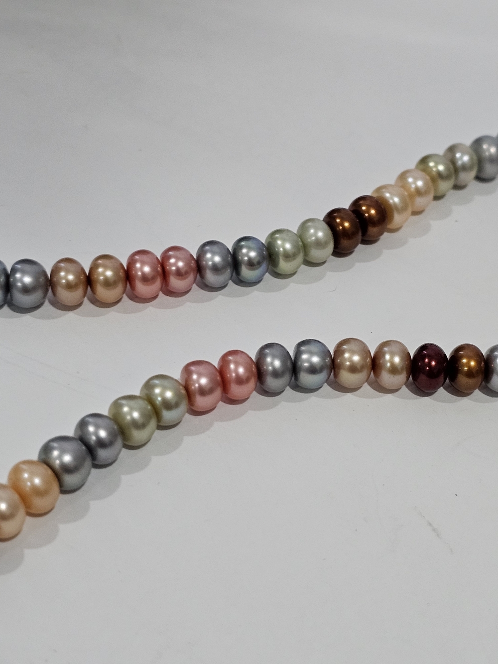 Honora 925 Sterling, Multicolor Real Pearl Bead Necklace - 20" Stunning😍 - Picture 5 of 11